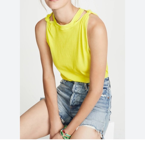 💚We The Free Gold Striped Tank Top - Picture 7 of 7